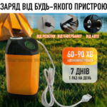 Портативний душ акумуляторний 4800 mAh LED дисплеєм та шлангом 2 м